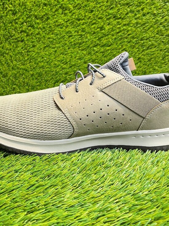 Skechers Delson Camben Mens Size 14 Taupe White Athletic Walking Shoes Sneakers main image 9